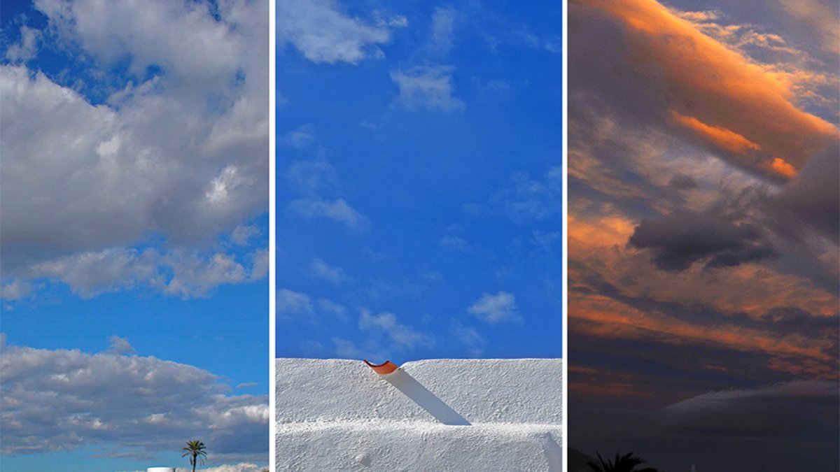 Tríptico de temas atmosféricos.