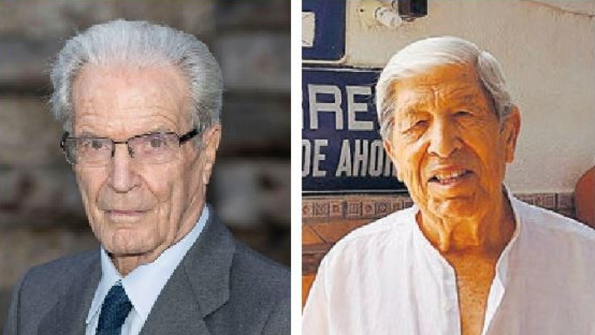 El abogado Antonio Garirgues y su amigo Joaquín que acaba de fallecer.