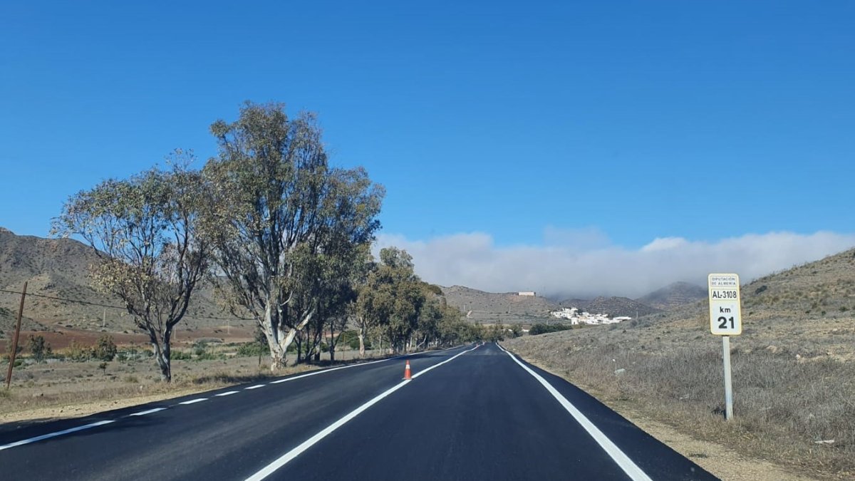 Imagen de la carretera AL-3108.