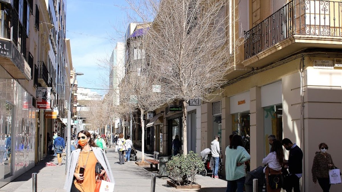 El centro de Almería el pasado sábado.