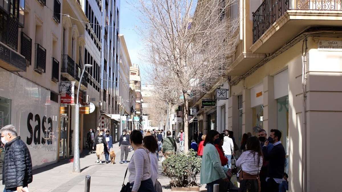 Confluencia de las calles Méndez Núñez y Reyes Católicos, el pasado sábado.