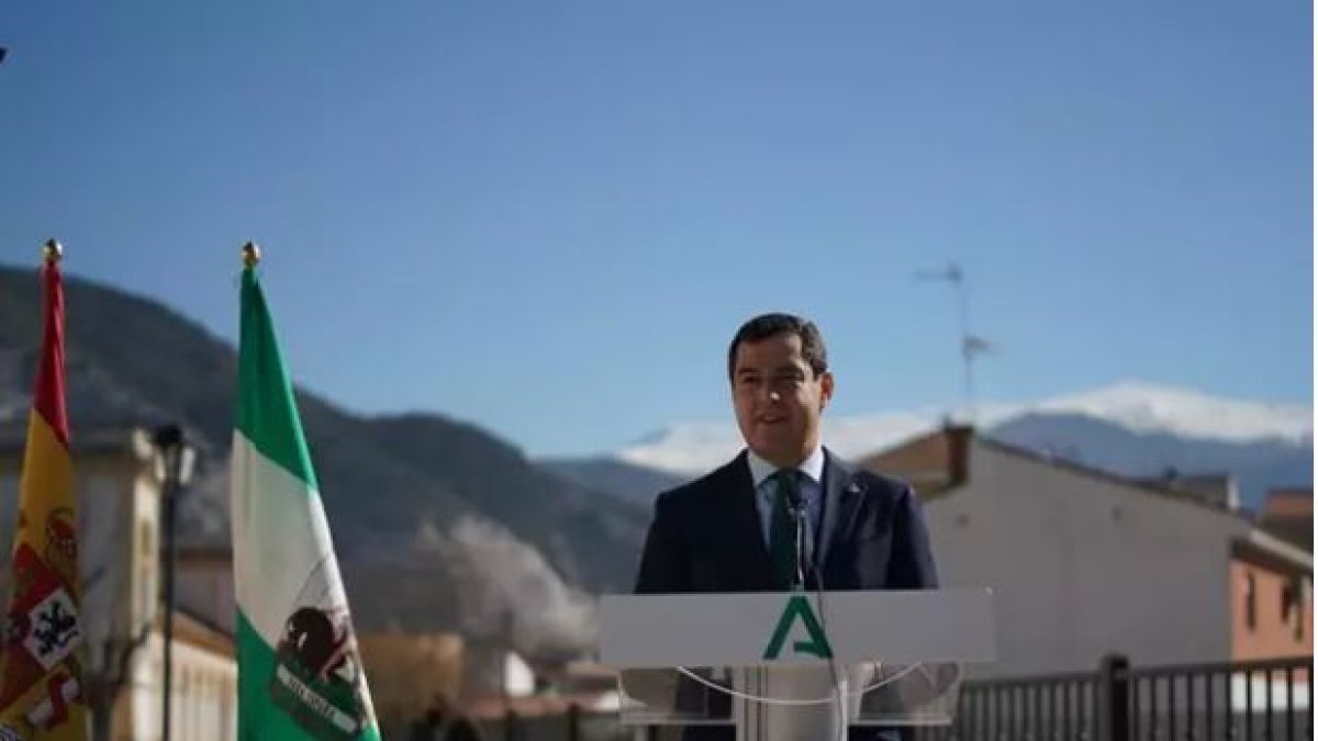 Juanma Moreno, este viernes. Foto: Junta de Andalucía