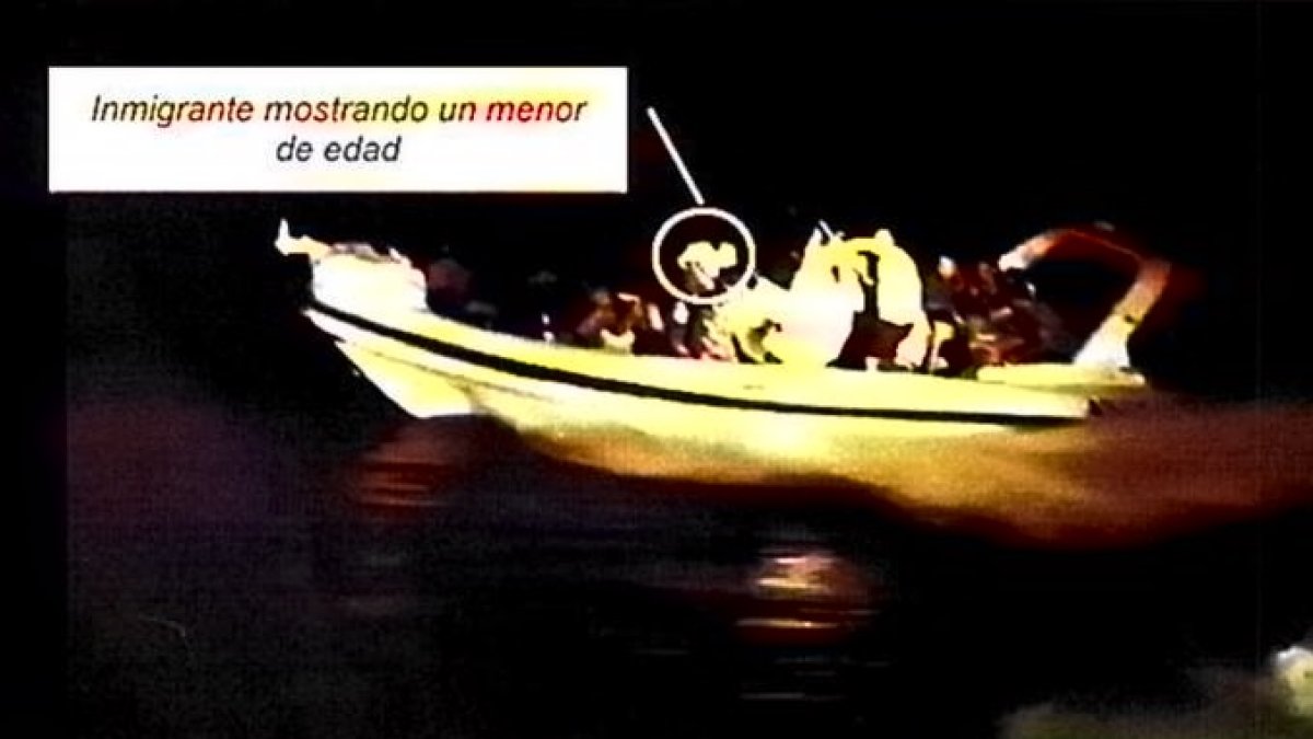 Un paterista muestra un menor durante una persecución con la Guardia Civil