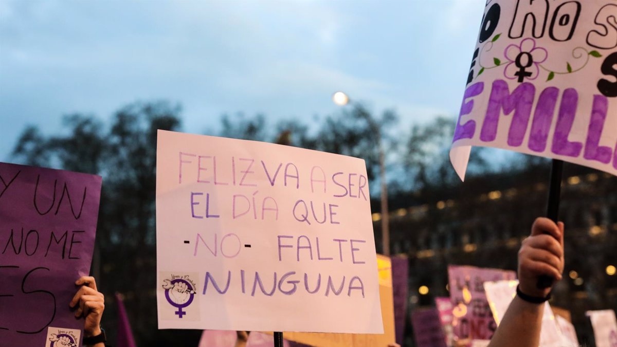 Imagen de archivo de una manifestación por el Día de la Mujer.
