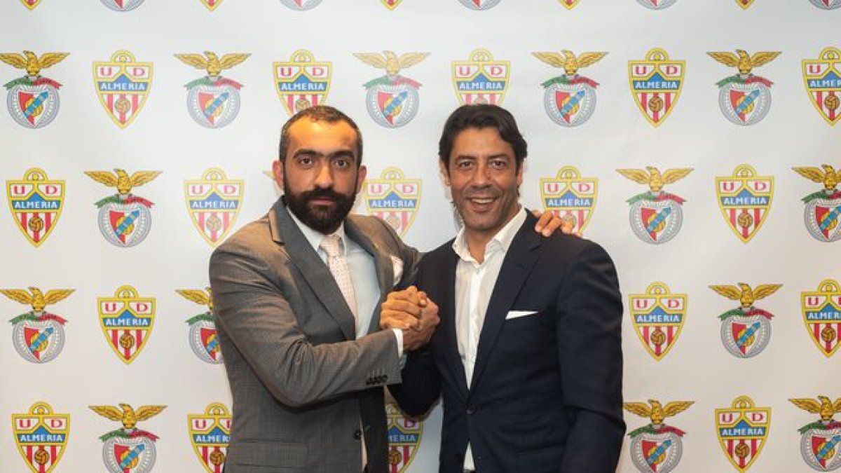 Mohamed El Assy y Rui Costa, el día que fue traspasado Darwin Núñez.