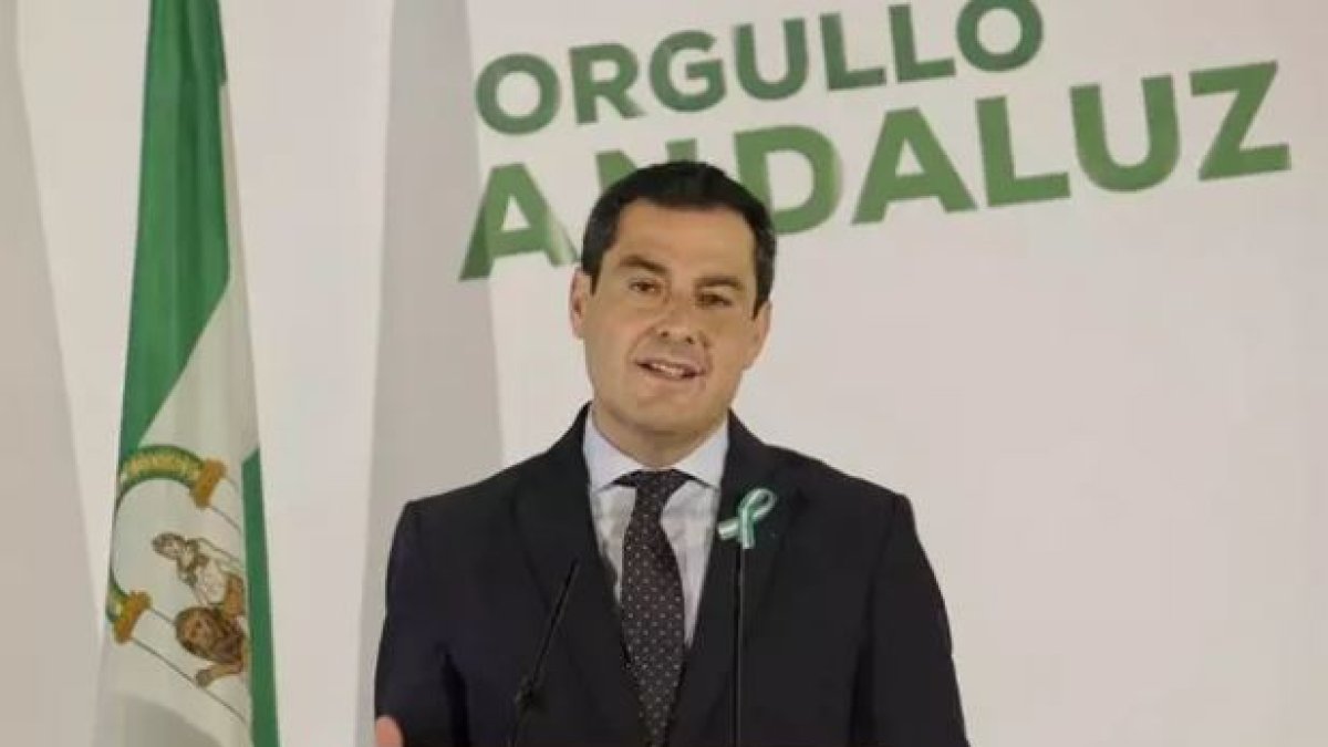 Juanma Moreno, este miércoles en un acto del PP.