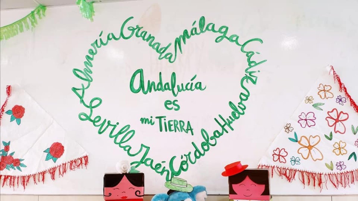 Manualidad realizada por la E.I de Viator.