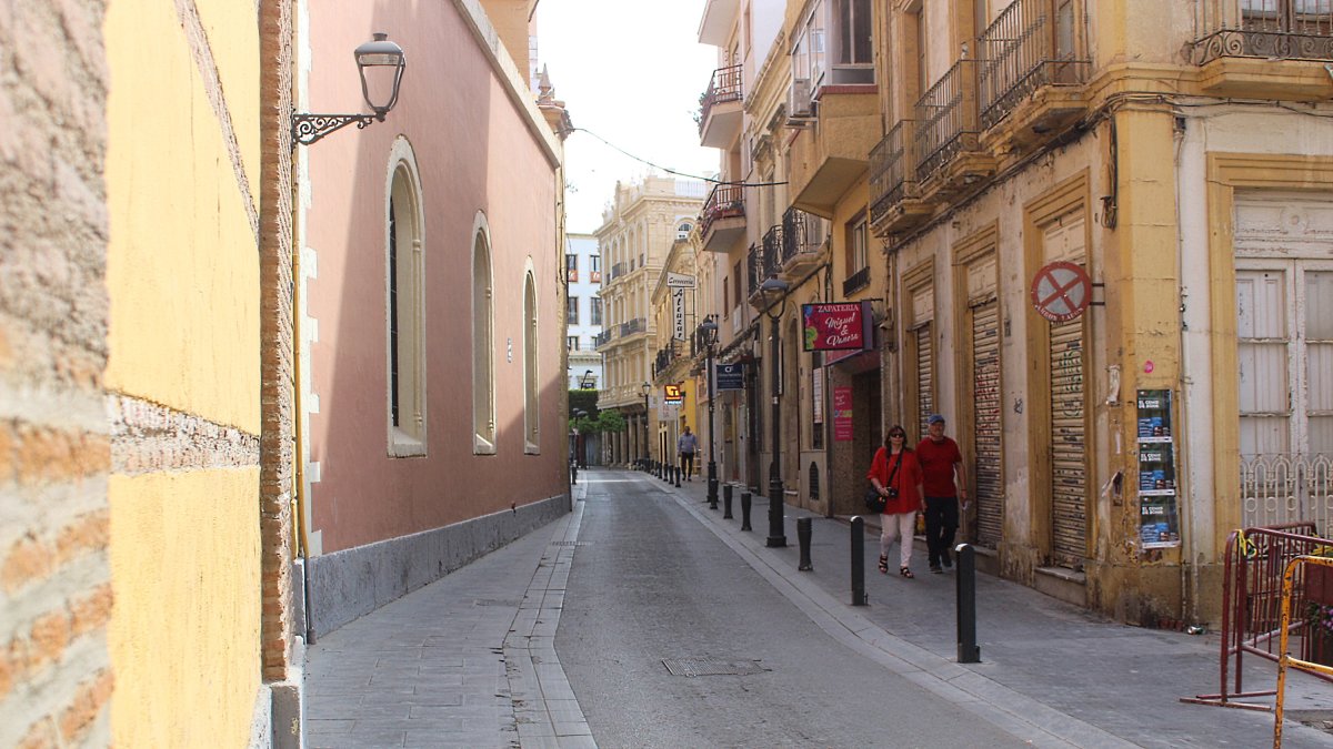 Una calle en pleno estado de alarma en la capital.