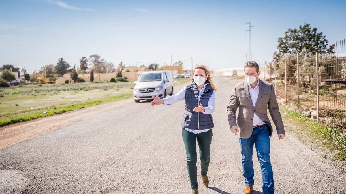 Rocío Sánchez y José Luis Llamas visitaron el camino ubicado en El Solanillo.
