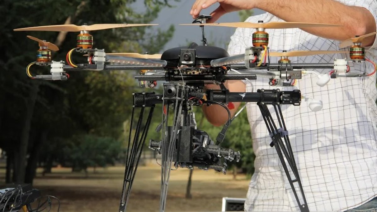 Un dron en una imagen de archivo.