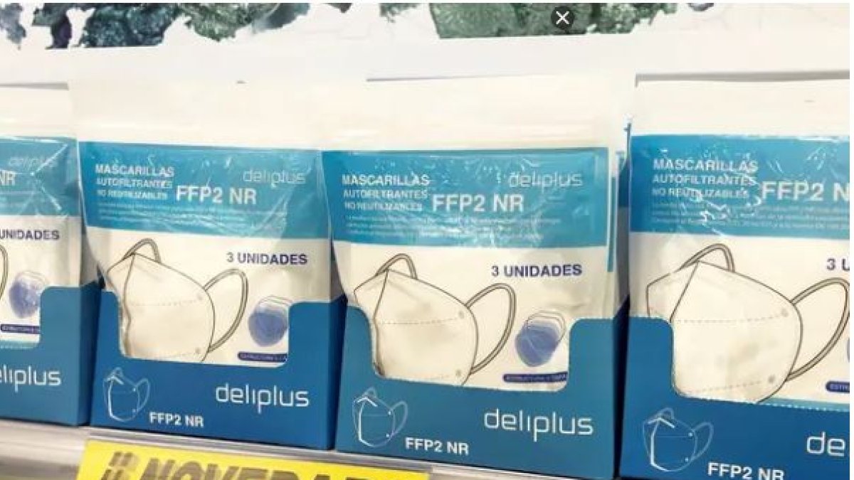 Nuevas mascarillas puestas a la venta en Mercadona.