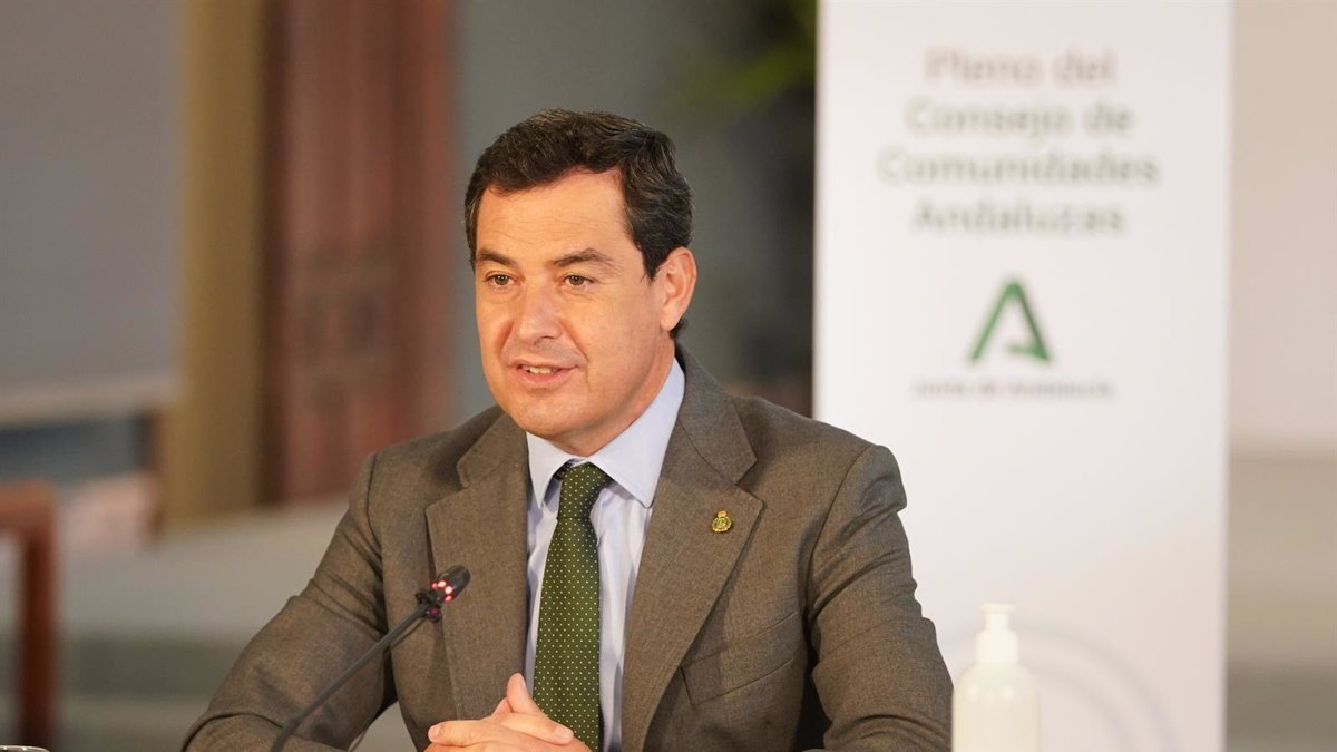 El presidente andaluz, Juanma Moreno, se muestra optimista.