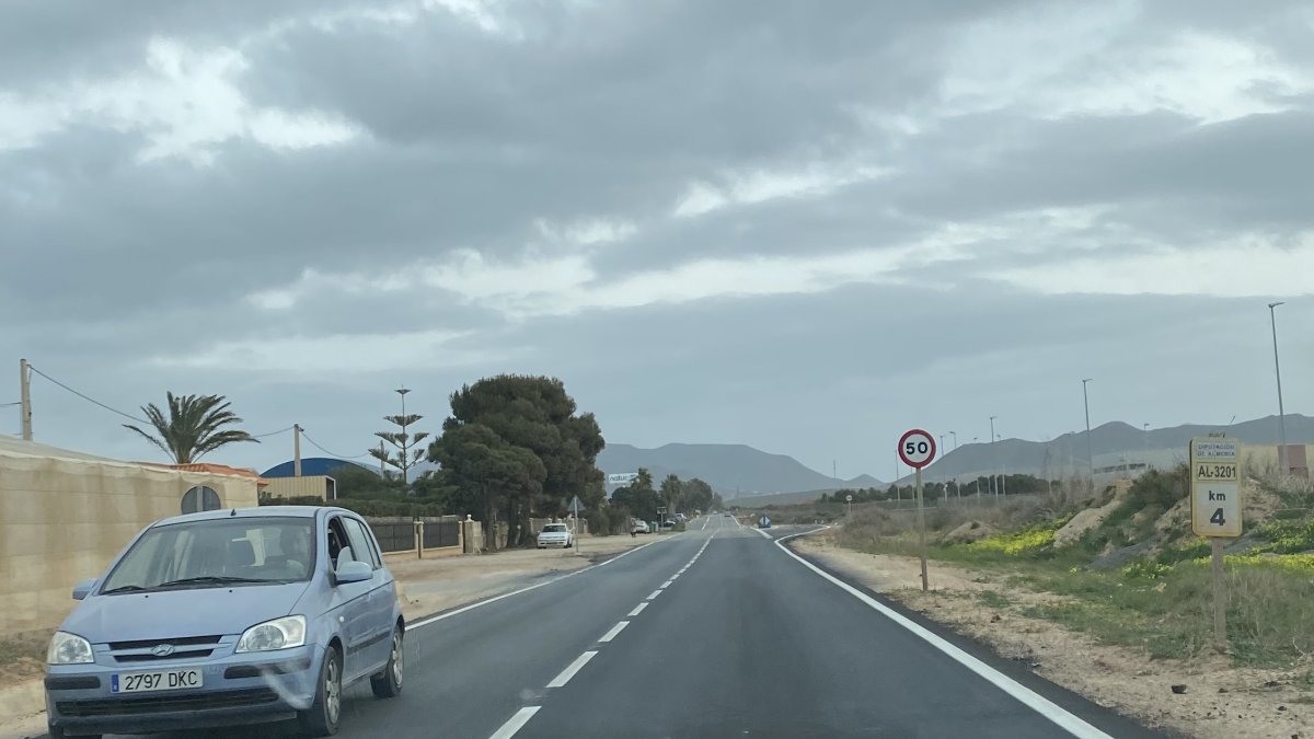 La carretera AL-3201.