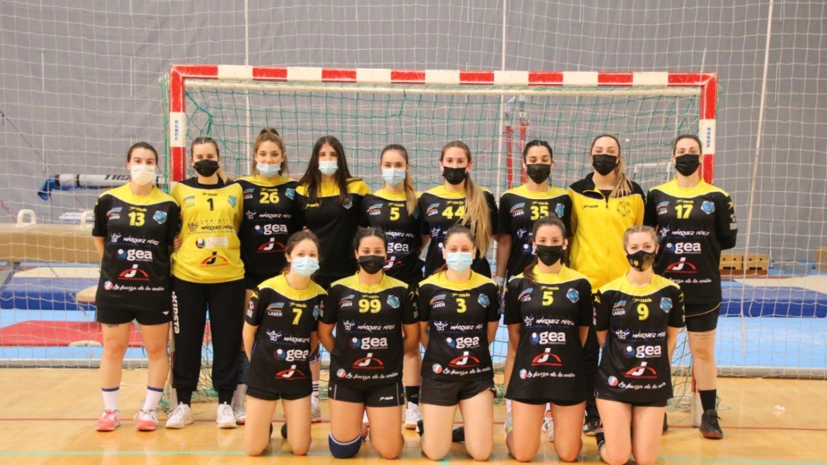 Las jugadoras del Bahía de Almería.