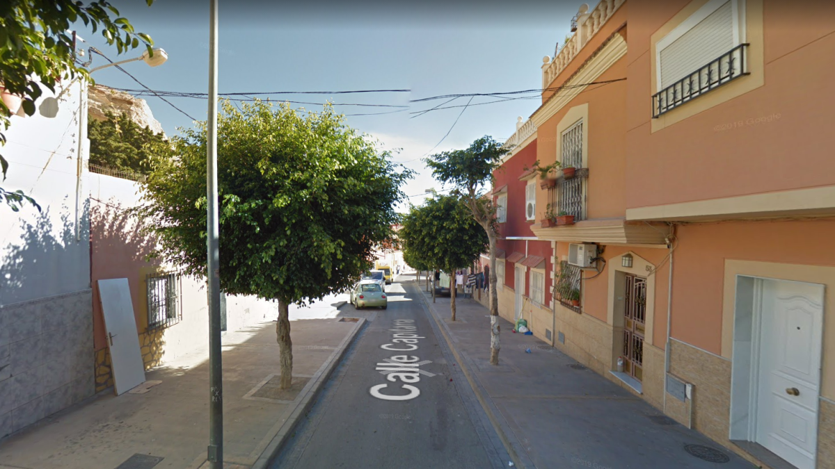 Imagen de la calle Capitana en Almería capital.