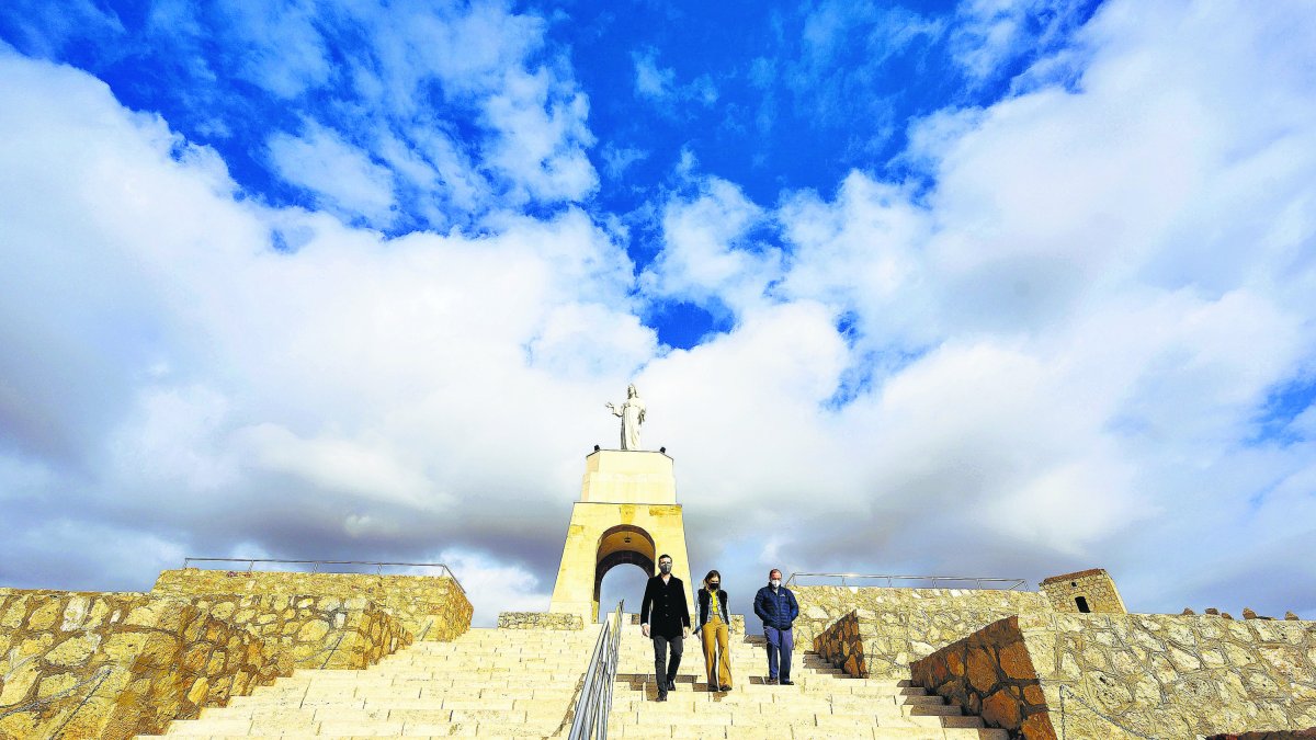 Visita a los trabajos en marcha en San Cristóbal