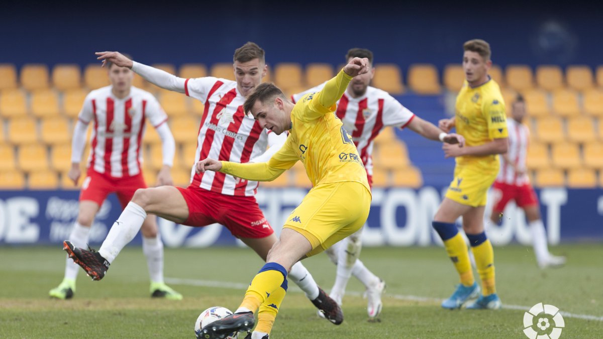 Iván Barbero en el Alcorcón-Almería.
