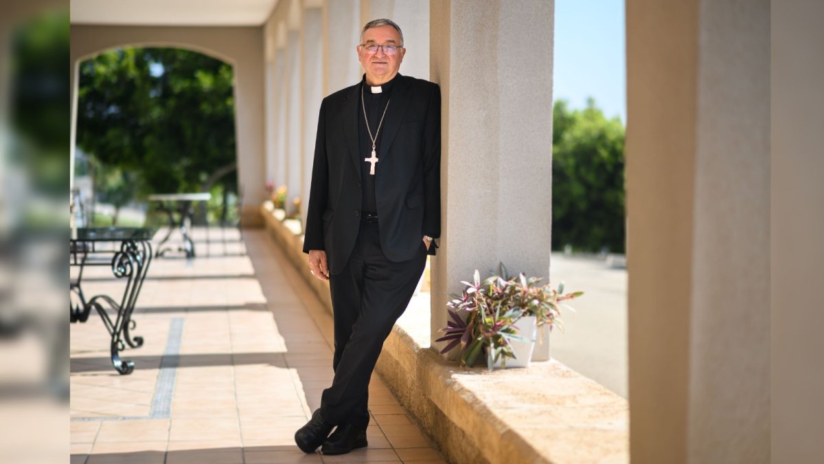 Gómez Cantero, en la Casa de Espiritualidad de Aguadulce.