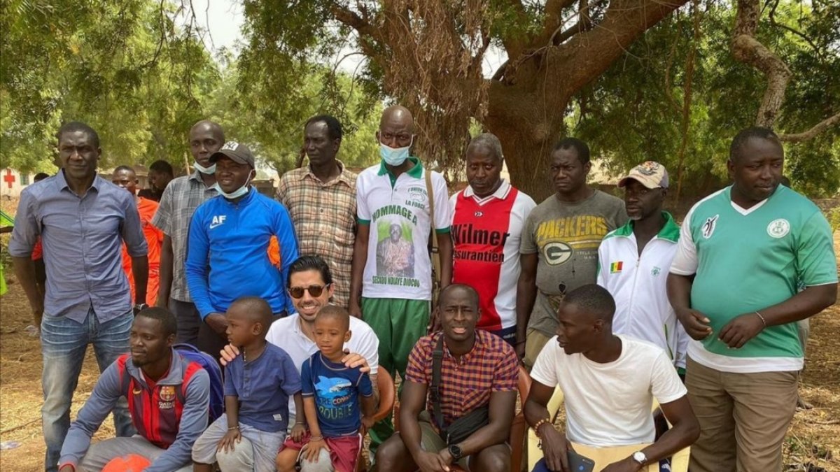Foto que ha subido Darío Drudi a su Instagram desde Senegal.