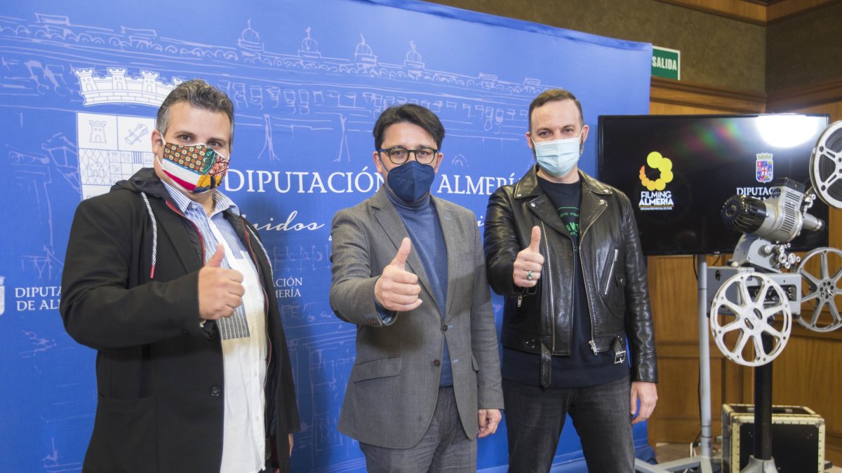 Presentación de la nueva oferta formativa de Filming Almería, esta mañana en Diputación.