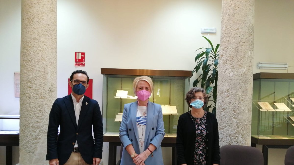 Presentación del testamento del año 1520, esta mañana en el Archivo.