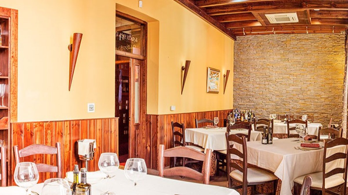 Fotografía del interior del restaurante.