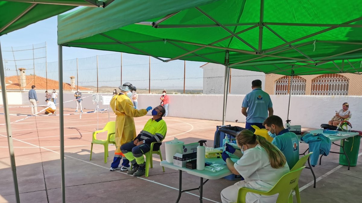 Uno de los cribados realizados en la comarca del Levante almeriense.