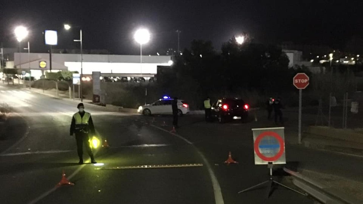 Control policial en el municipio de Vera.