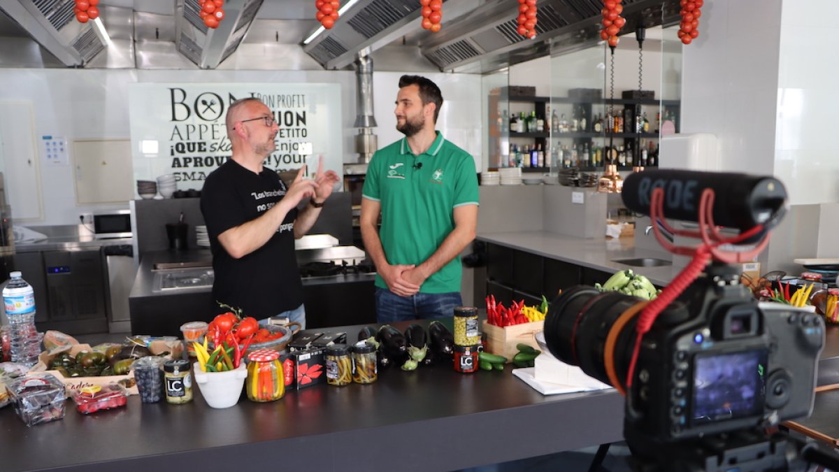 La imagen del Unicaja en esta curiosa iniciativa.