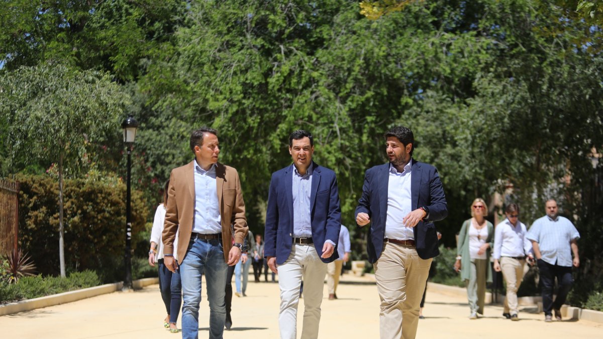 A la izquierda, los dos presidentes que estarán el lunes en Almería.