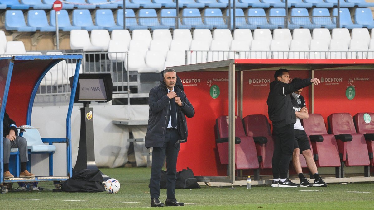 José Gomes y Asier Garitano, entrenadores de Almería y Leganés, respectivamente.