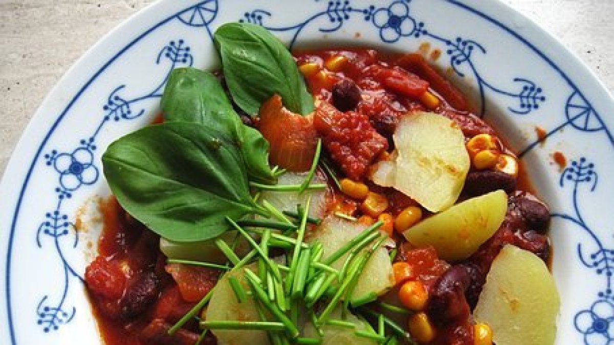 Estofado de ternera para almorzar.