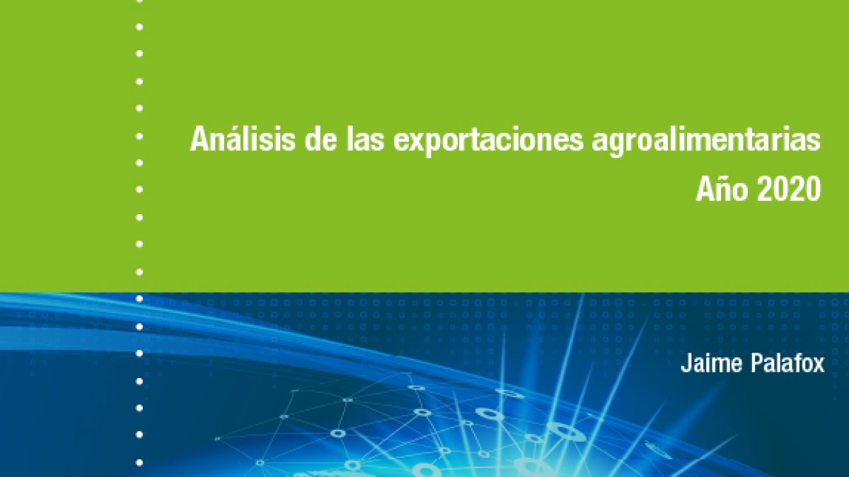 Detalle de la portada \'Análisis de las exportaciones agroalimentarias. Año 2020\'.