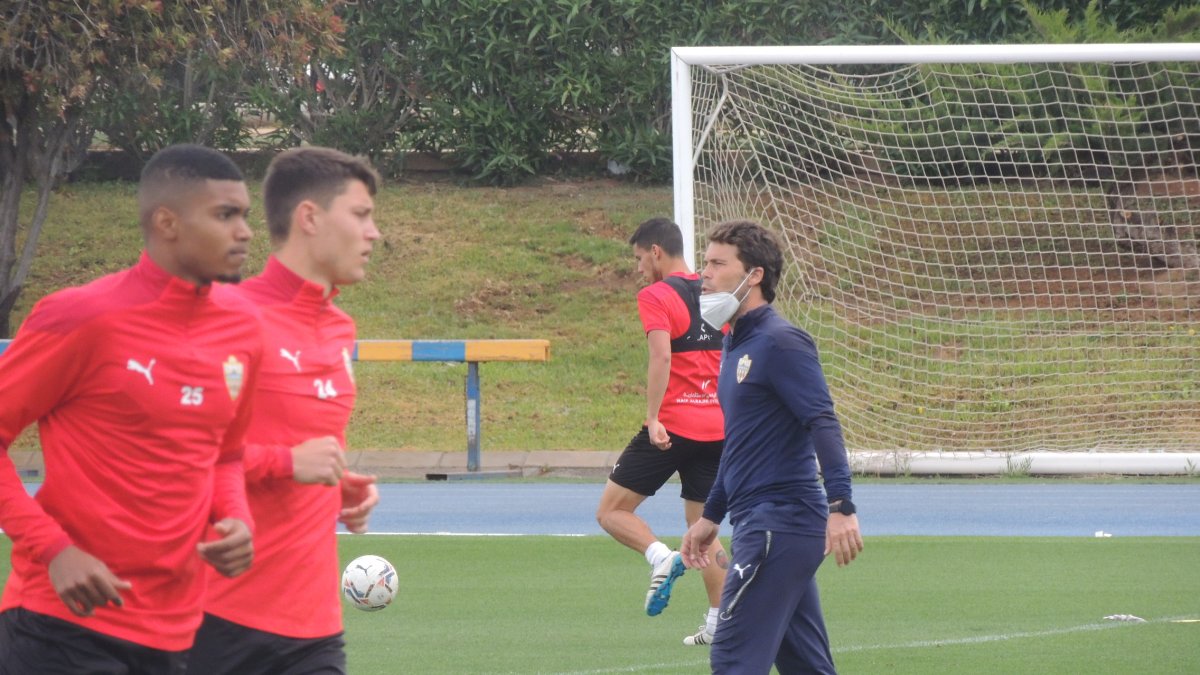 Rubi en el campo Anexo este martes.