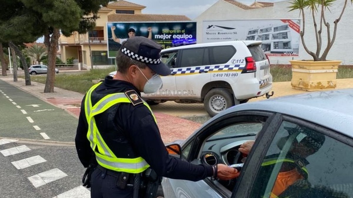Imagen del control realizado en Huércal-Overa.