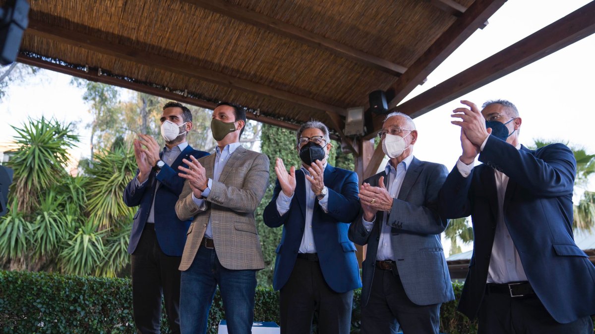 Acto del Partido Popular con alcaldes y concejales del Almanzora celebrado el miércoles.