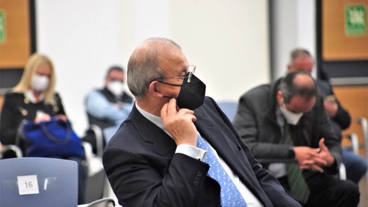 Juan Enciso en la sala de vistas