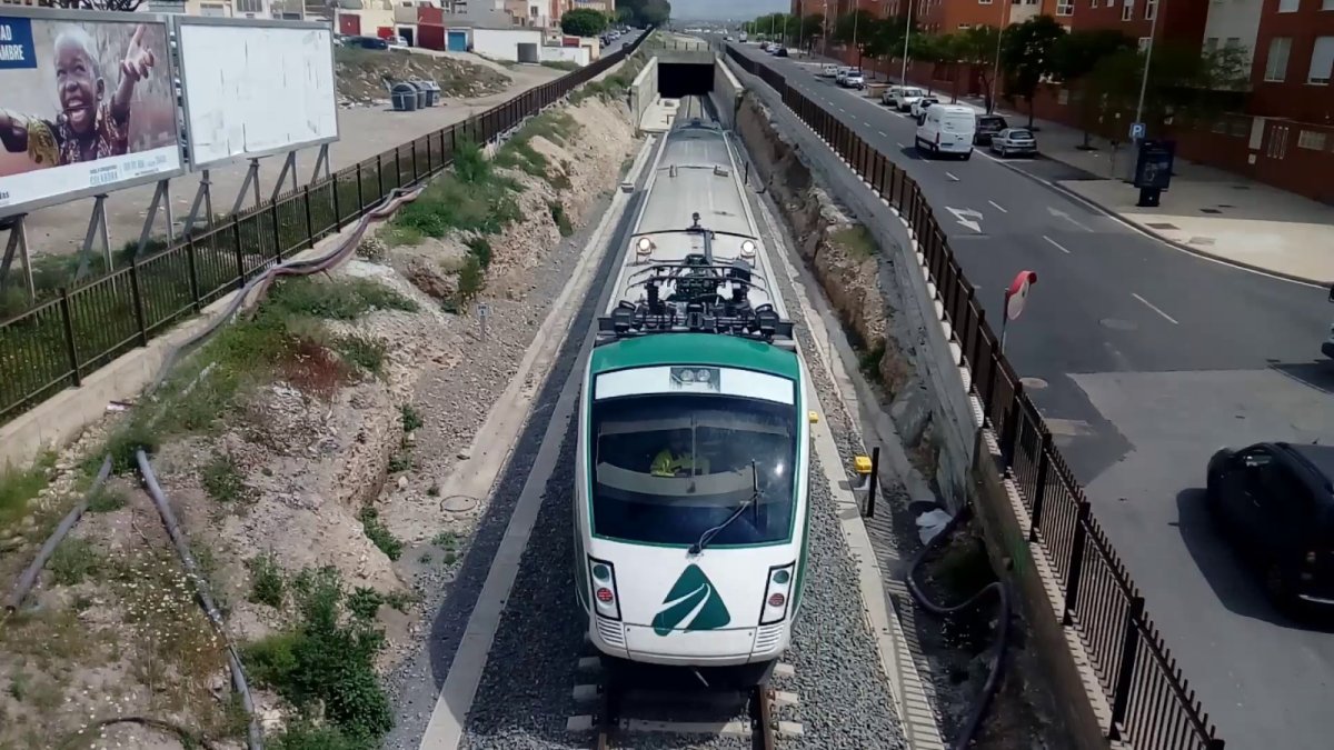 Tren de pruebas de Adif en Almería.