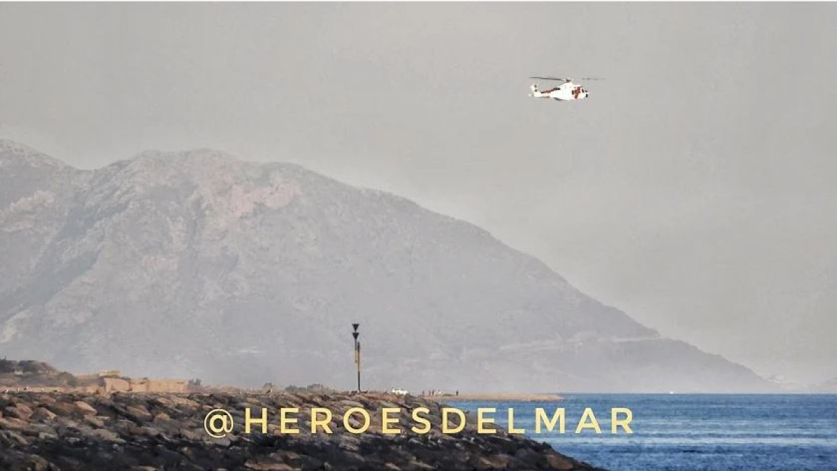 Imagen de la búsqueda difundida en Twitter por @Heroesdelmar.