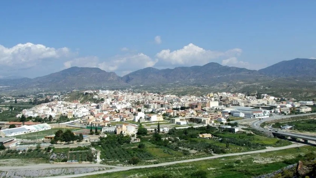 Vista general del municipio de Olula del Río.