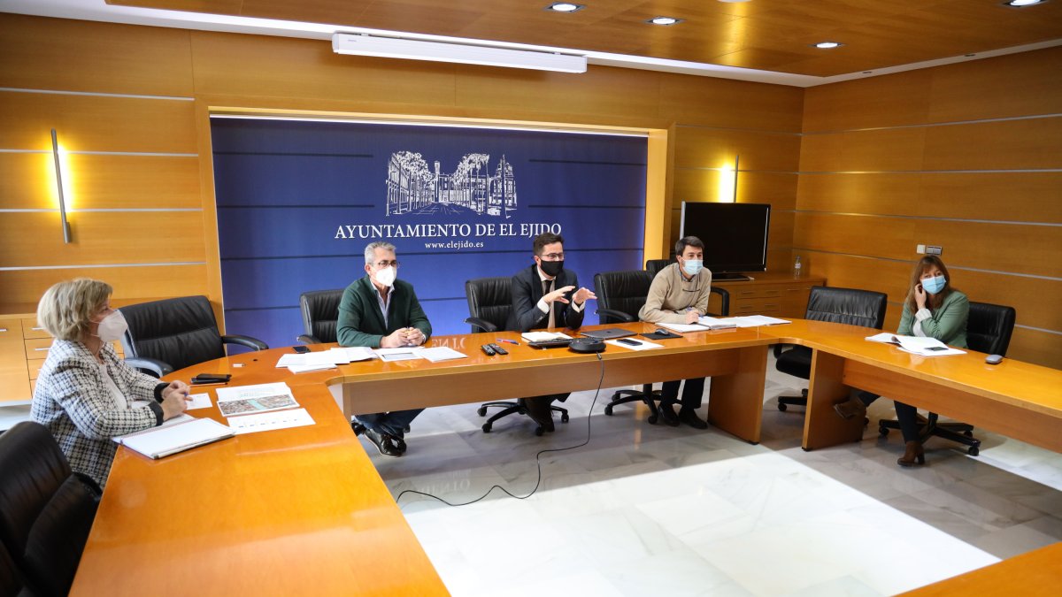 Reunión telemática celebrada en el Consistorio.