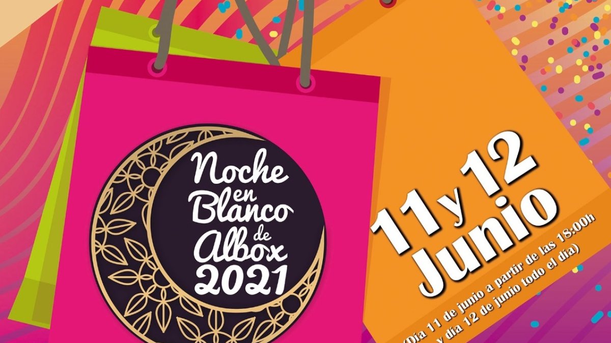 Detalle del cartel de la Noche en Blanco de Albox.