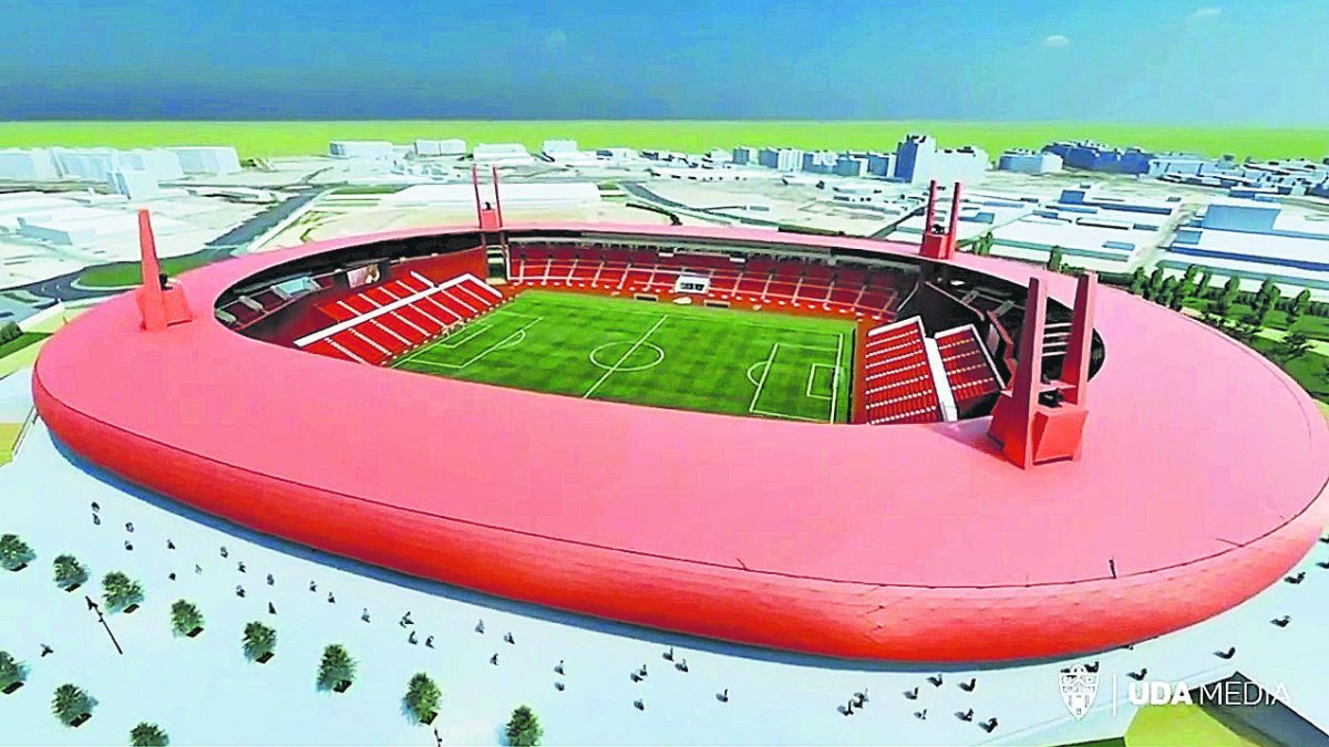 Recreación del estadio mediterráneo tras la remodelación prevista