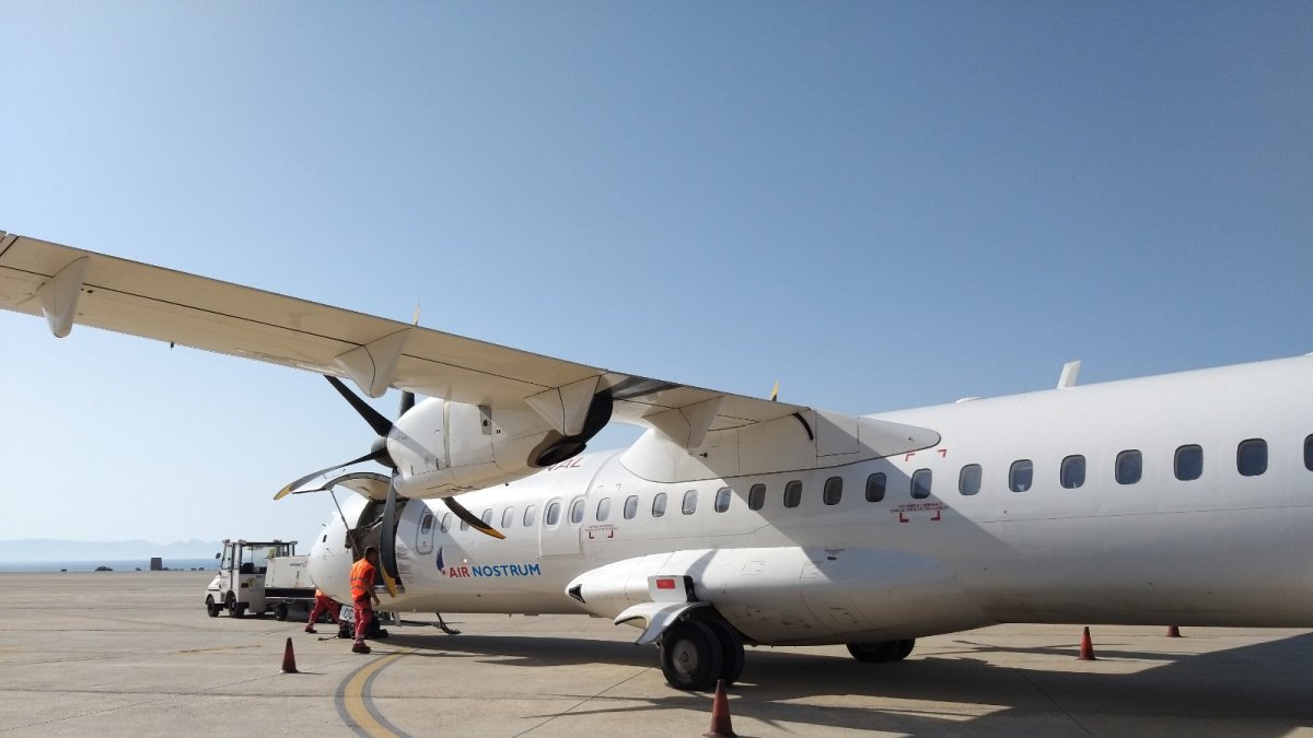 Un avión de la compañía Air Nostrum.