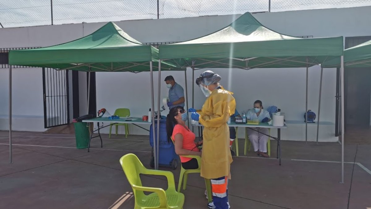 Realización de cribados en Almería.