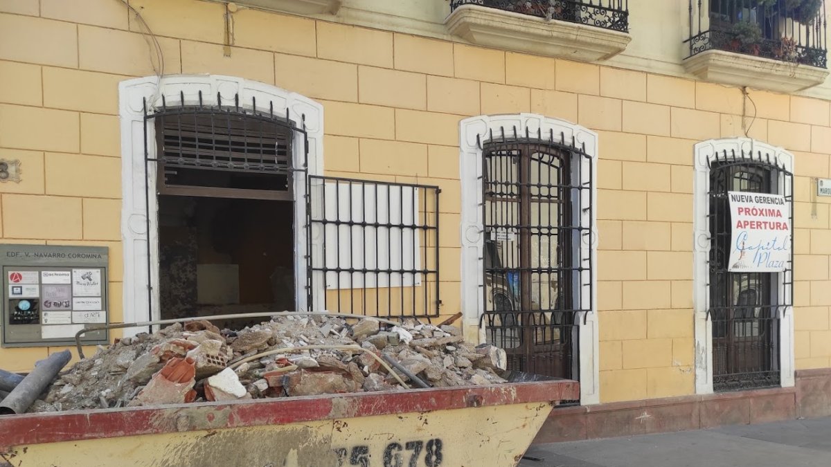 Obras en el futuro Capitol Plaza.