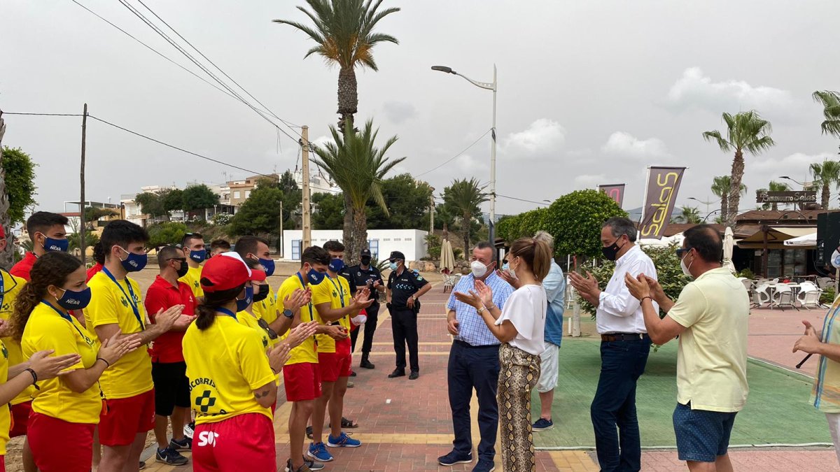Imagen del acto realizado en San Juan de los Terreros.