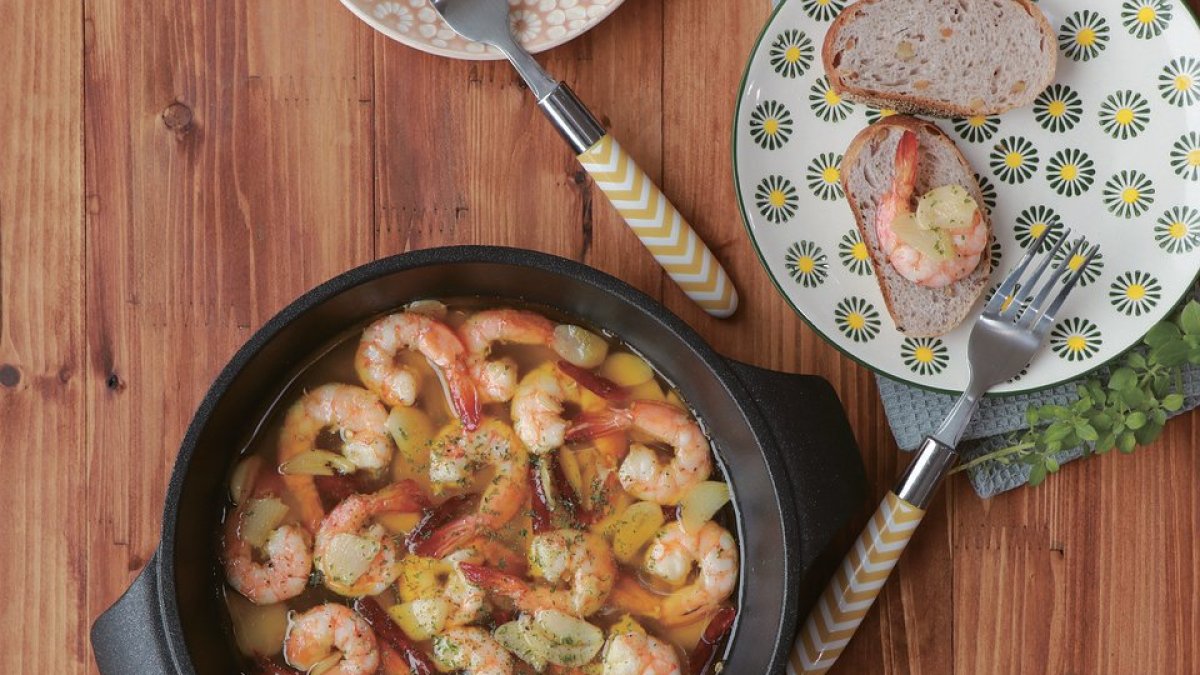 Gambas, protagonistas en el menú de hoy.
