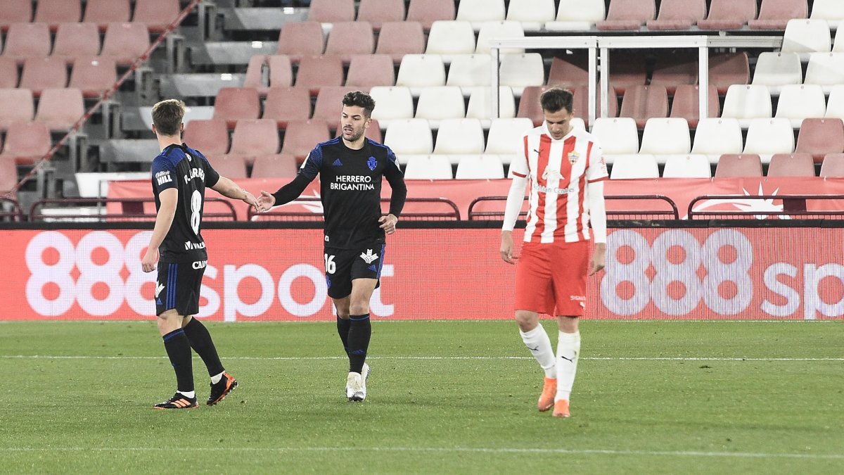Curro Sánchez marcó gol en el Mediterráneo con la Ponferradina.