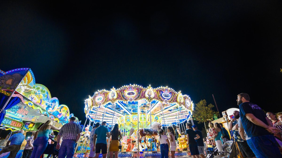 Atracciones en el Recinto Ferial de Almería.
